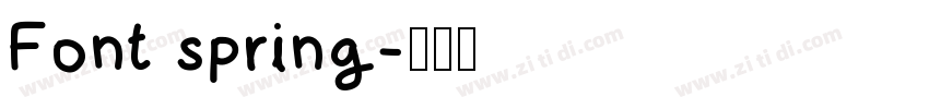 Font spring字体转换